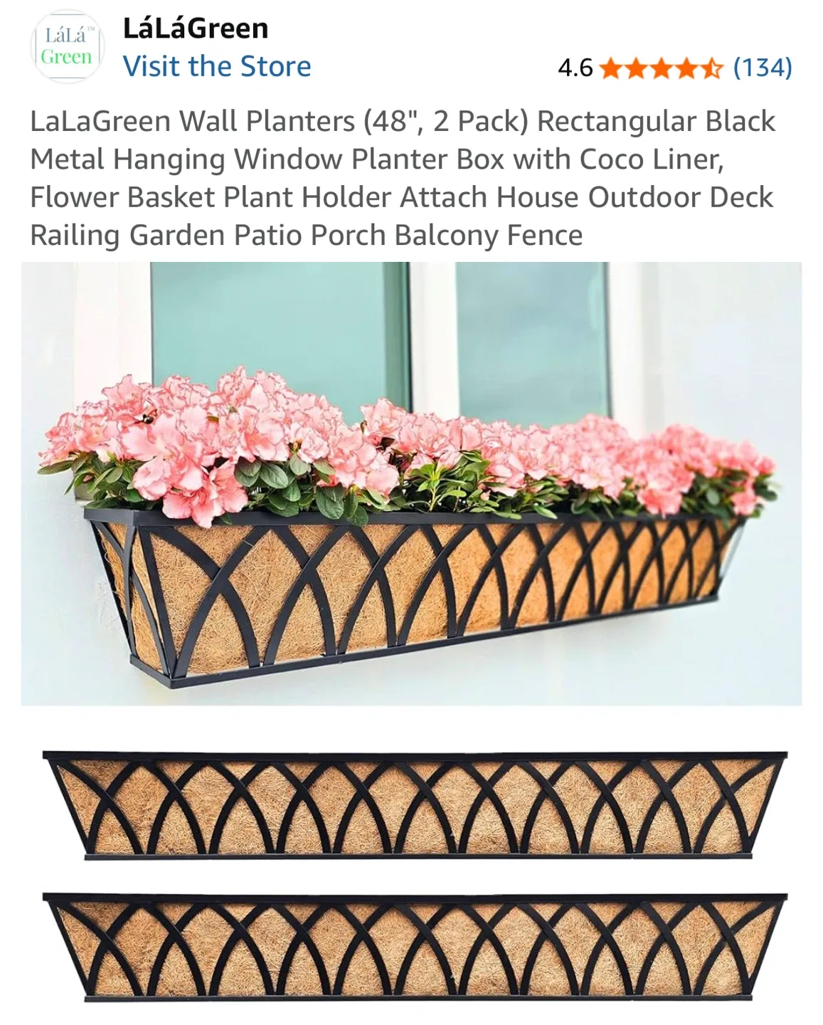 LáLáGreen 48" Wall Planters (2 Pack) thumbnail