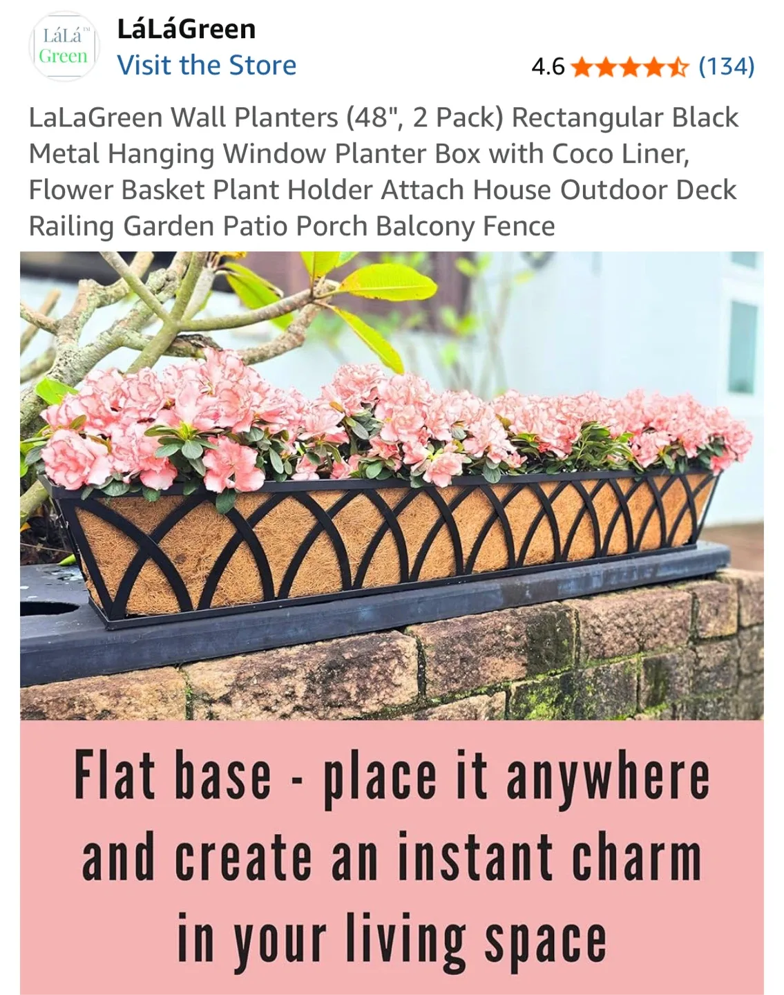 LáLáGreen 48" Wall Planters (2 Pack) image indicator(4)