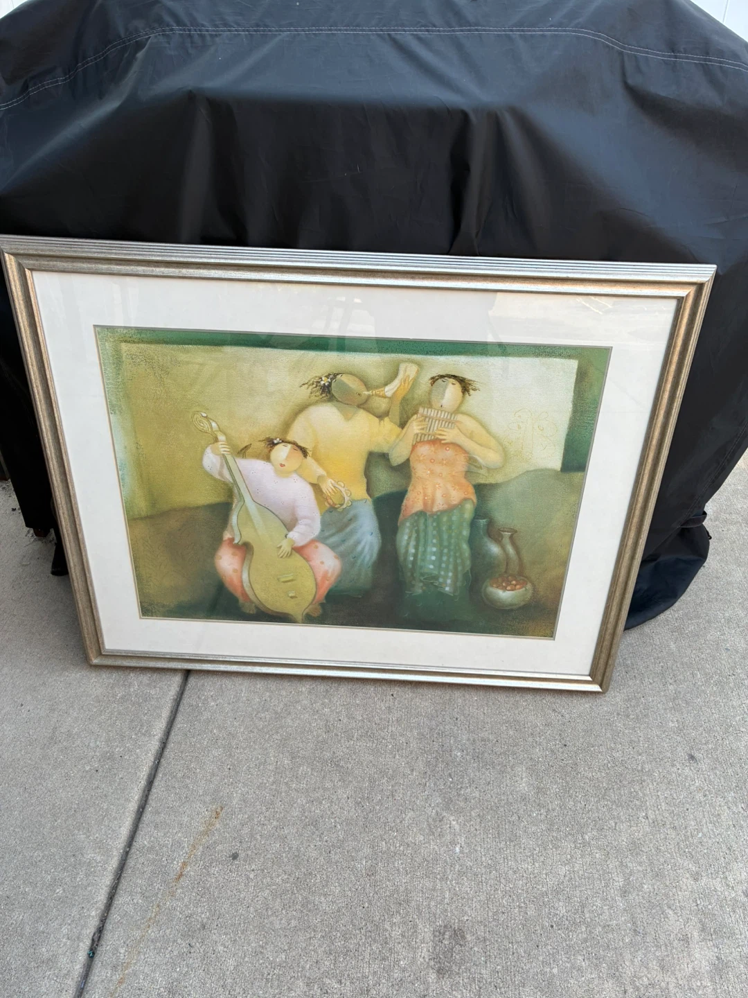 Framed Musical Trio Print