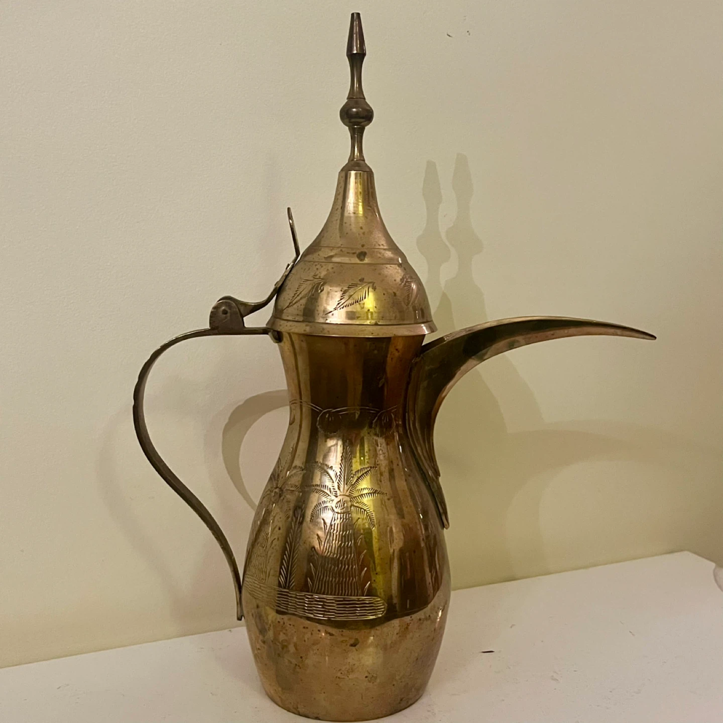Vintage Brass Dallah Teapot