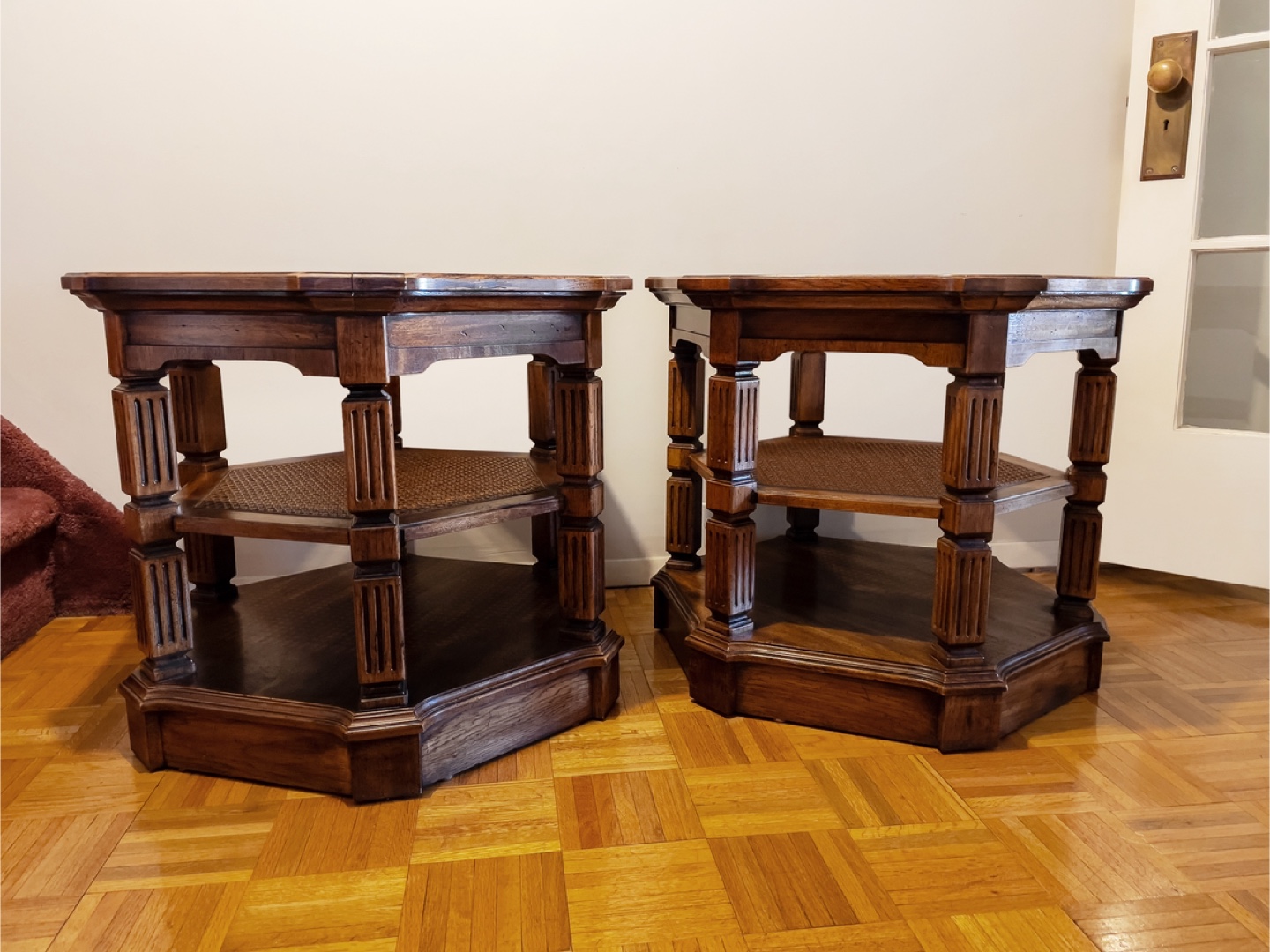 Vintage Octagonal Side Tables, 1970s,  Set of 2 - photo 2
