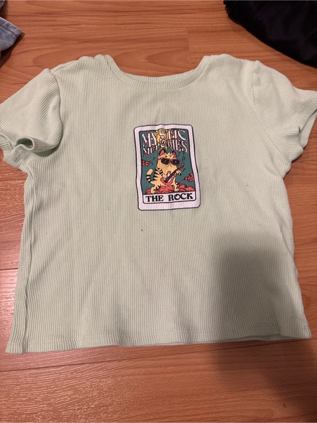 Light Green Graphic Top thumbnail