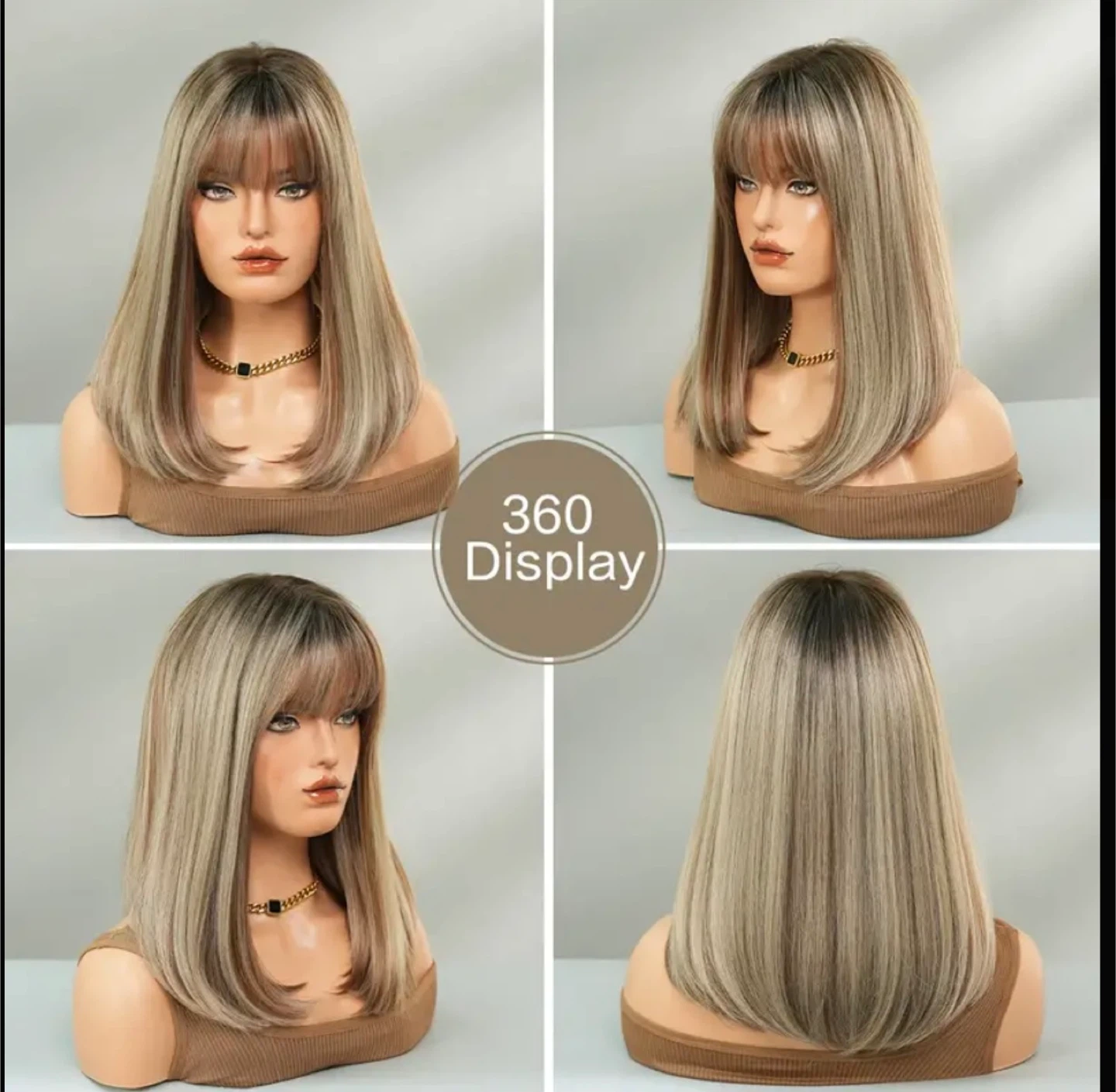 16 Inch Blonde Synthetic Wig - photo 3