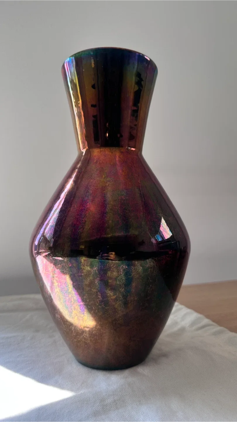 Bottega Gatti antique iridescent vase signed image indicator(2)