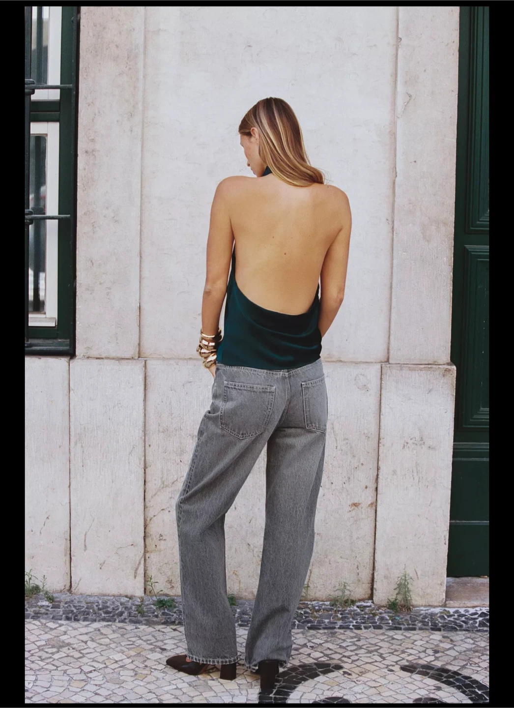 Zara Green Halter Top - photo 4