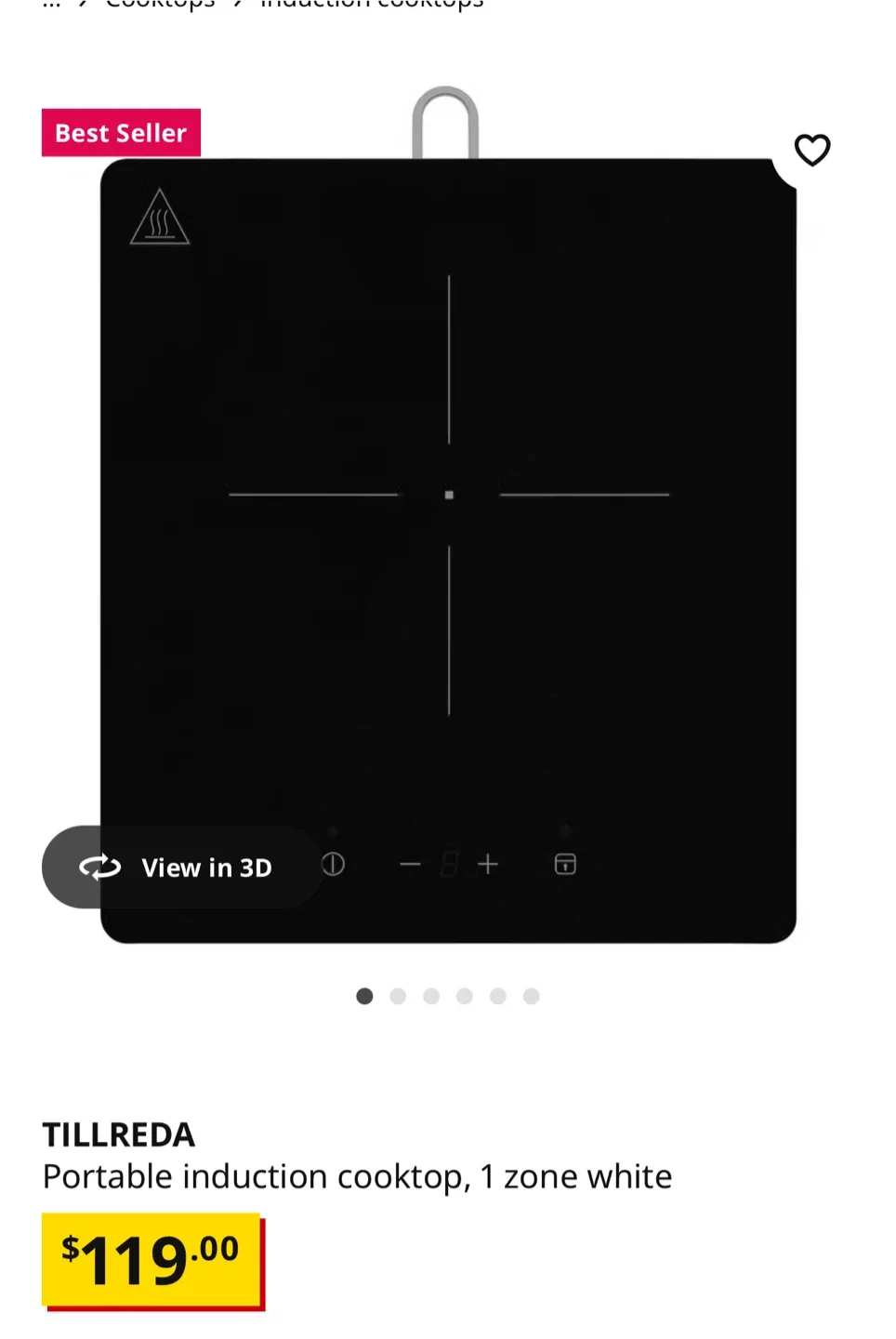 IKEA TILLREDA Portable Induction Cooktop image indicator(2)