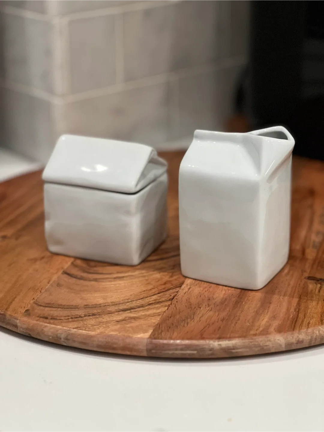 Fitz and Floyd Sugar Bowl and Creamer Everyday White Porcelain image indicator(3)