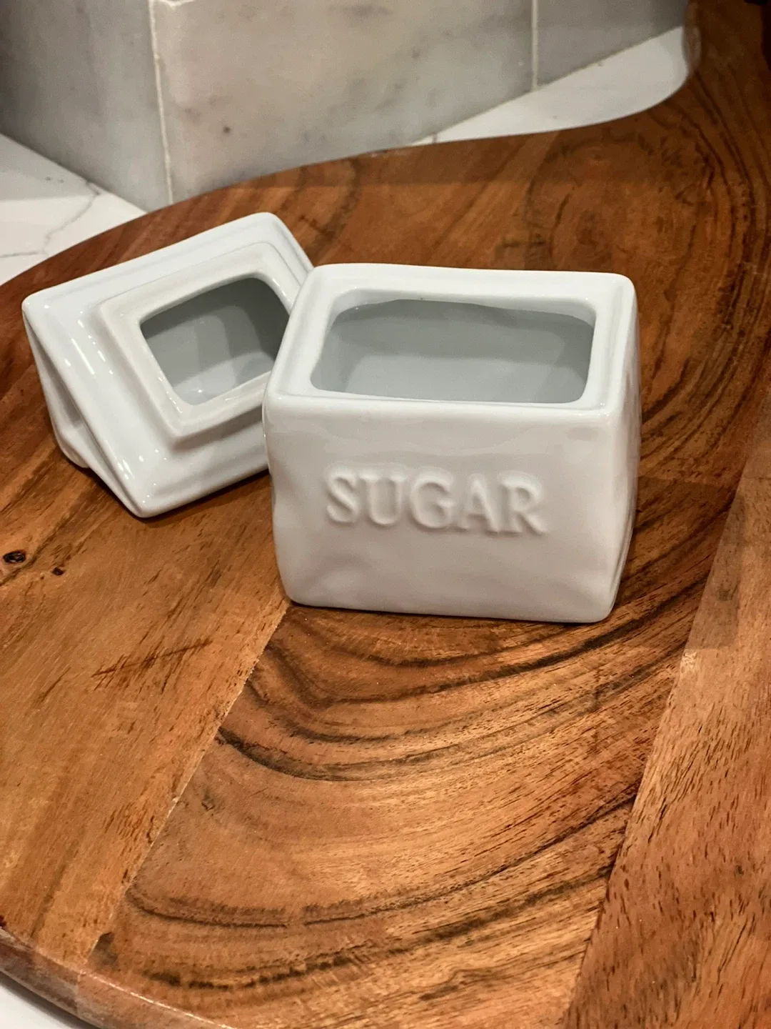 Fitz and Floyd Sugar Bowl and Creamer Everyday White Porcelain image indicator(5)