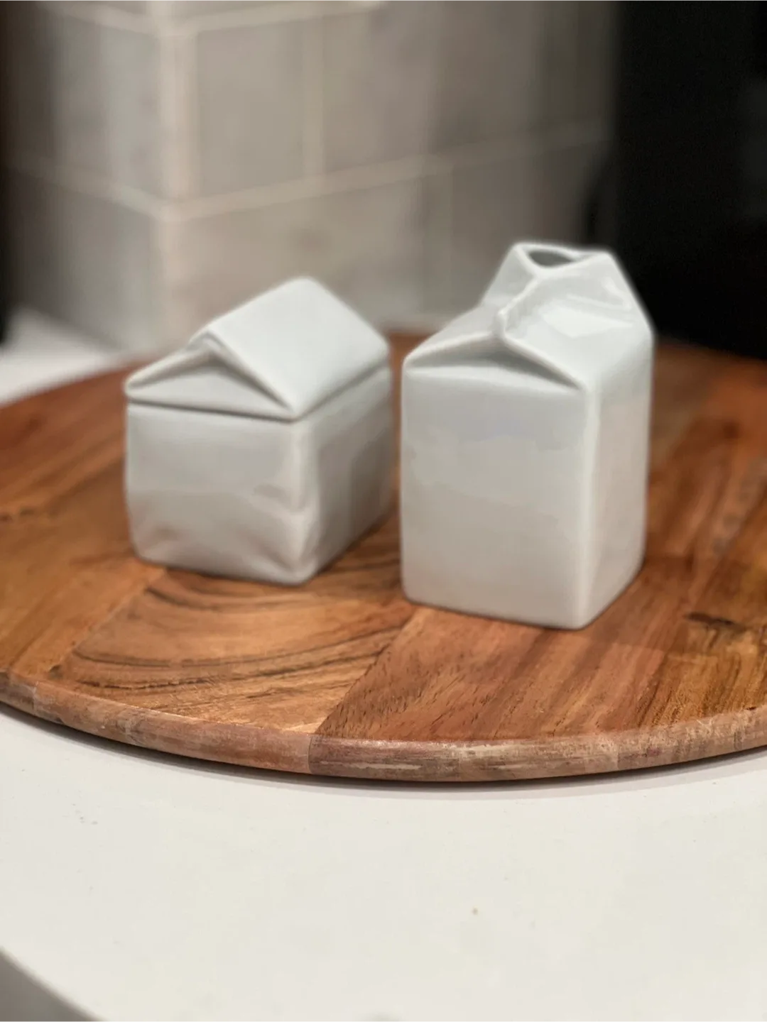 Fitz and Floyd Sugar Bowl and Creamer Everyday White Porcelain image indicator(4)