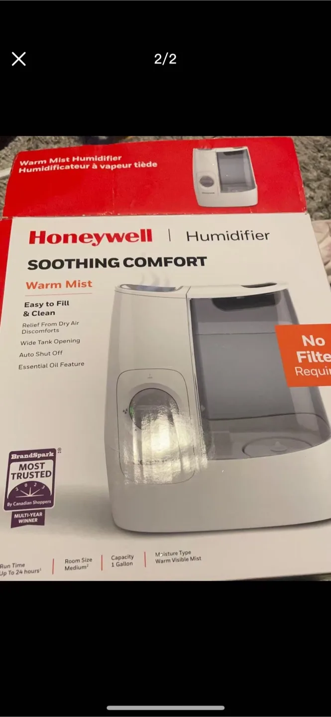 Honeywell Soothing Comfort Warm Mist Humidifier thumbnail