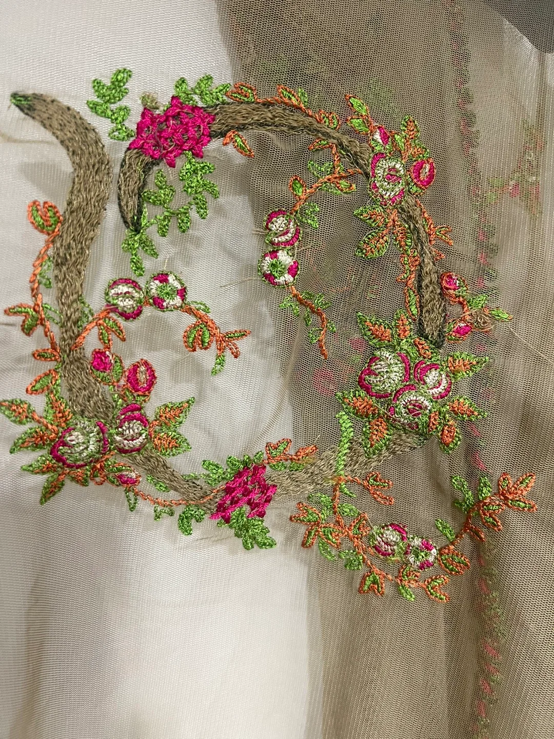 Embroidered Chiffon Dupatta image indicator(2)