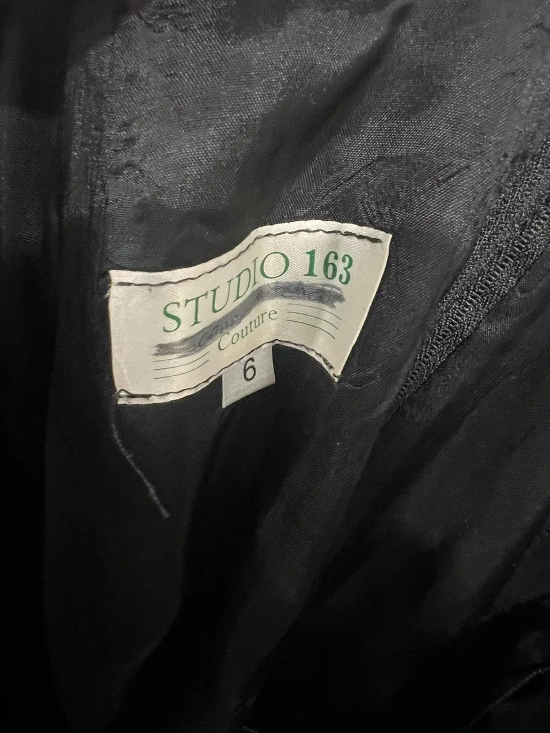 Studio 163 Couture Black Dress - Size 6 image indicator(2)