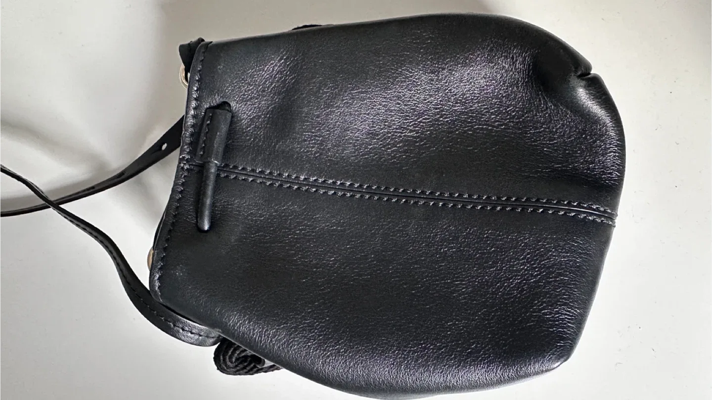 Max Mara Black Leather Bucket Bag image indicator(4)
