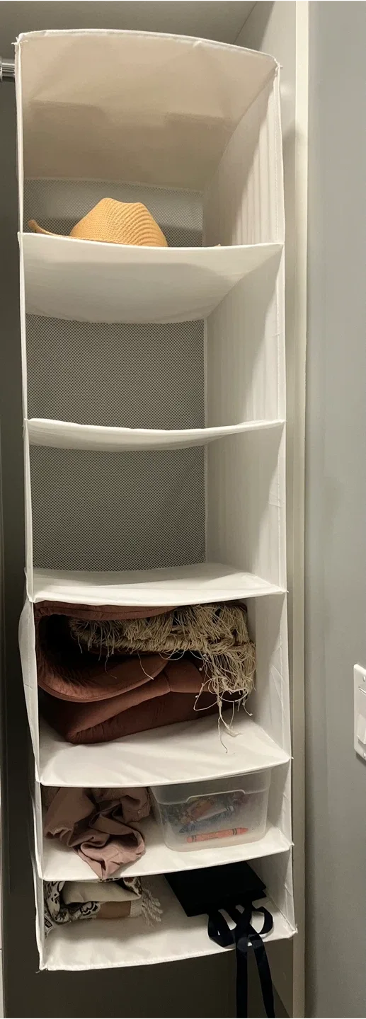 Ikea White Hanging Closet Organizer thumbnail