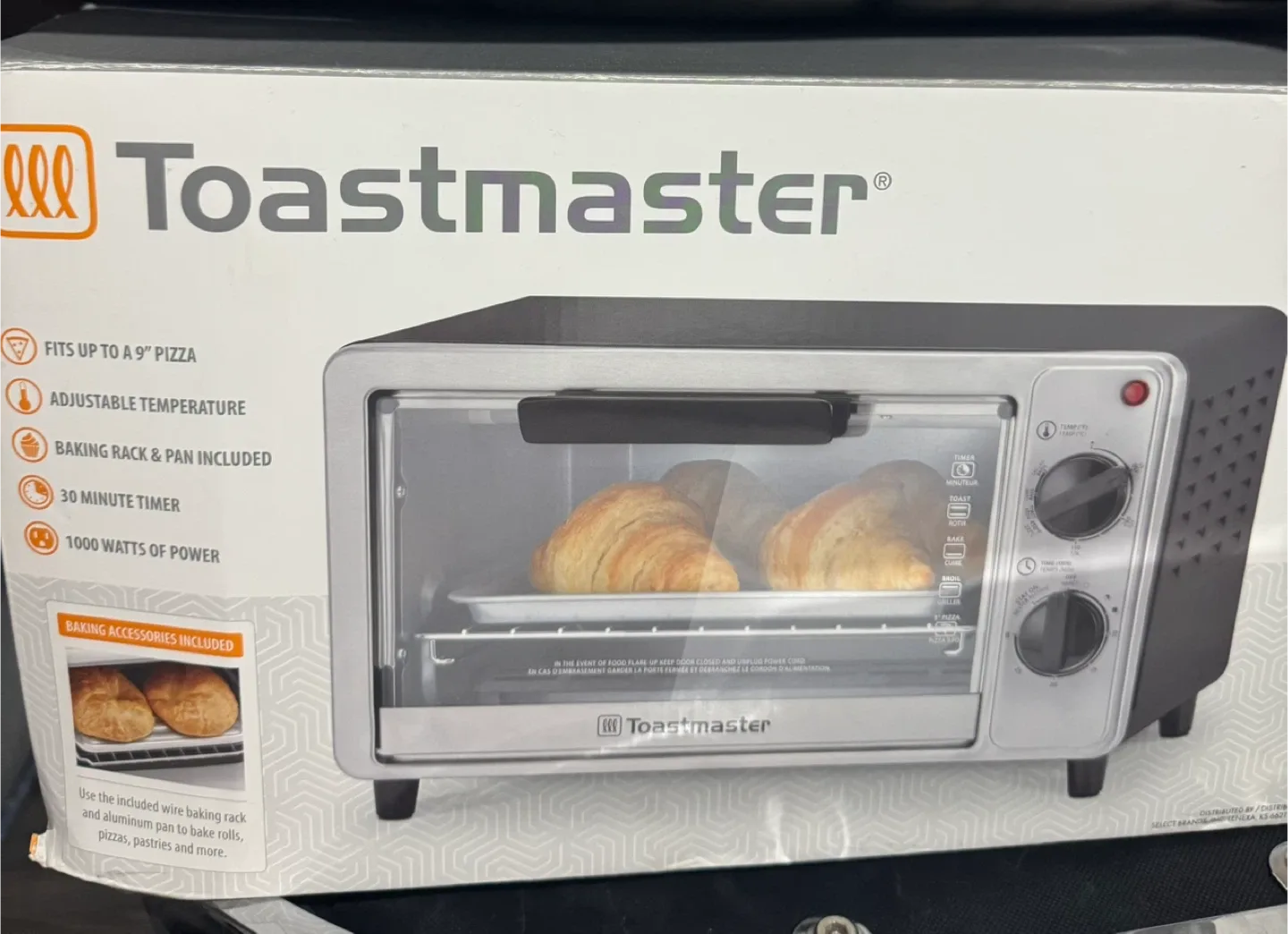 Toastmaster Toaster Oven - Fits 9" Pizza