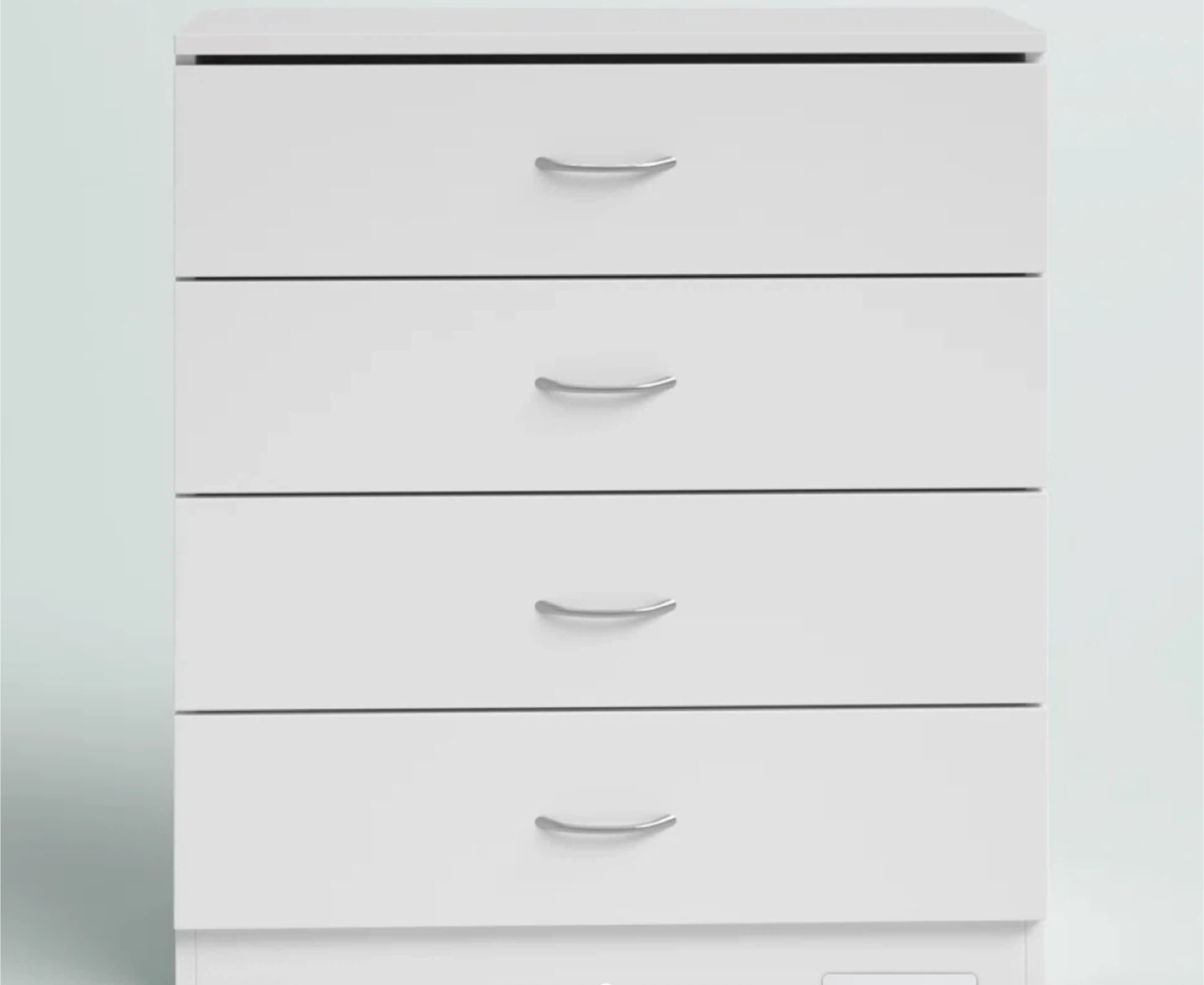 White 4-Drawer Dresser - photo 3