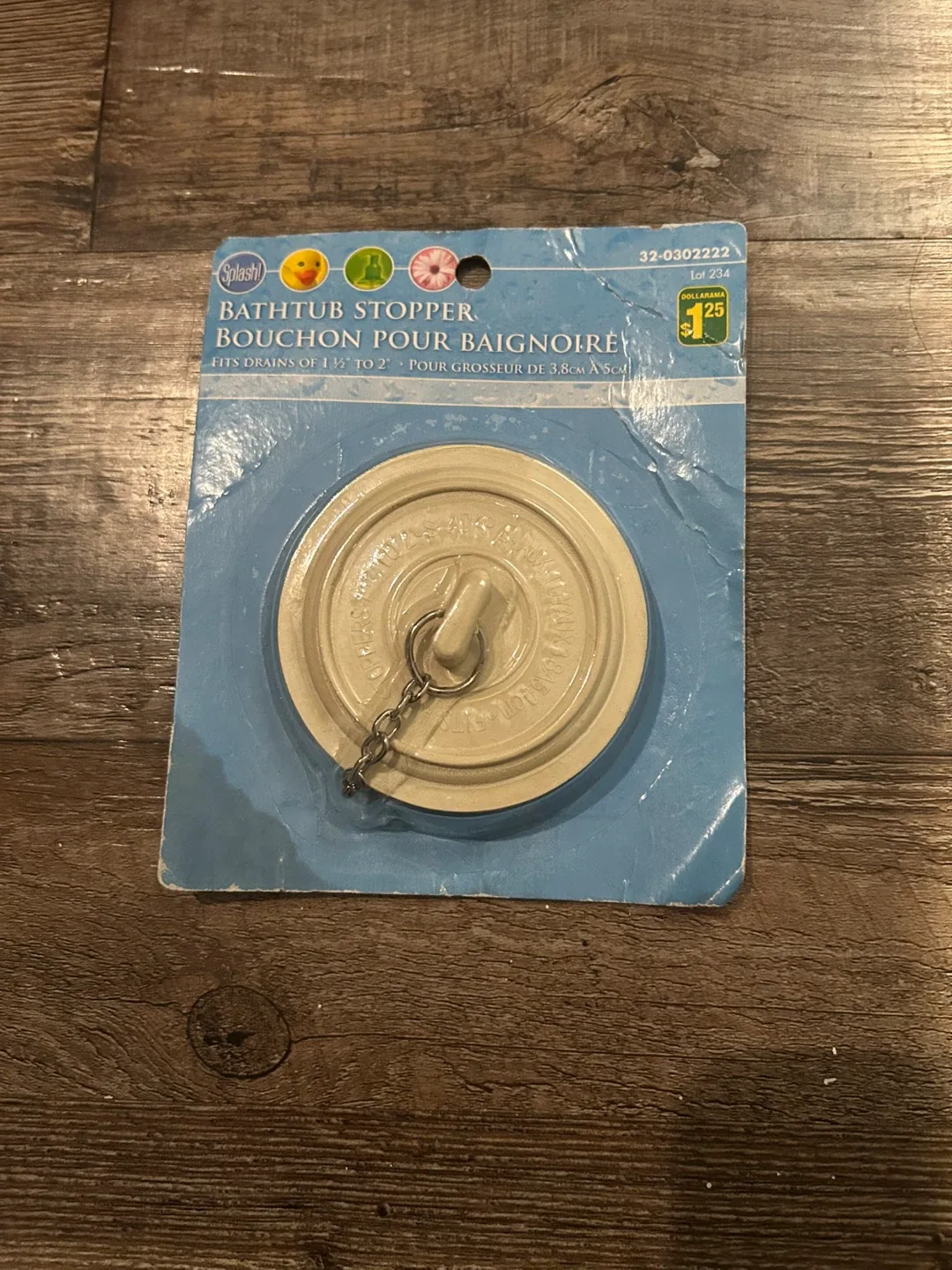 Splash! Bathtub Stopper - Fits 1.5" to 2" Drains thumbnail