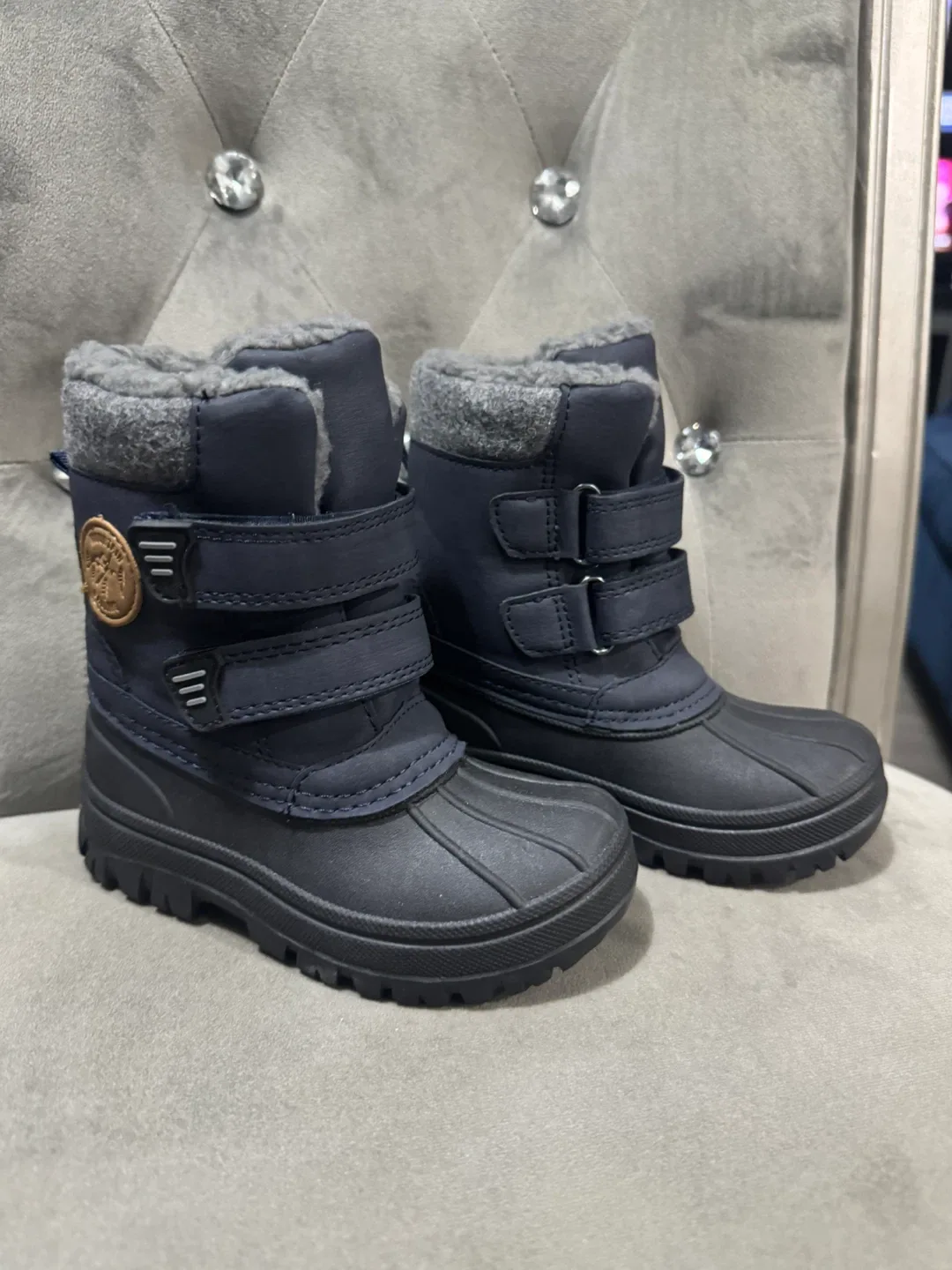 Navy Blue Winter Boots