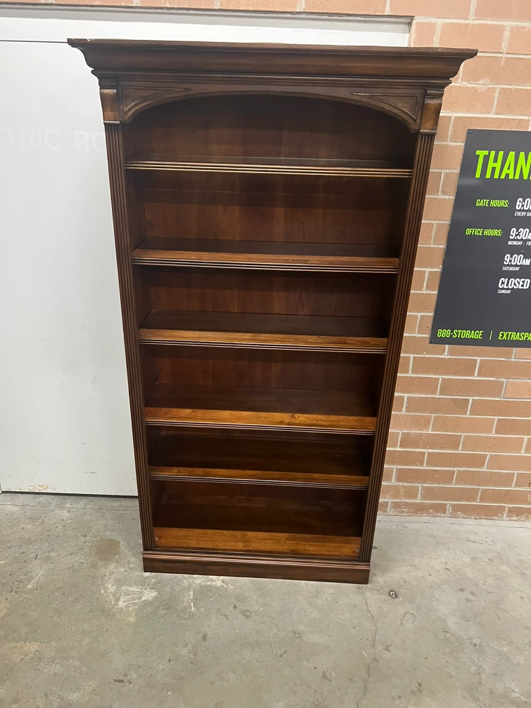 Wooden Bookcase w/light - photo 3
