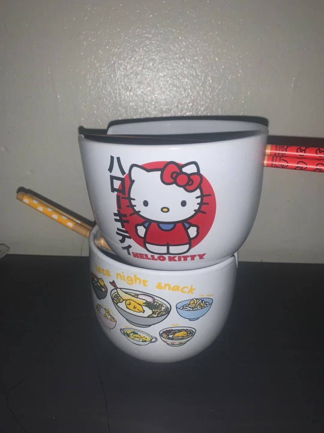 Sanrio Ramen Bowls With Chopsticks thumbnail