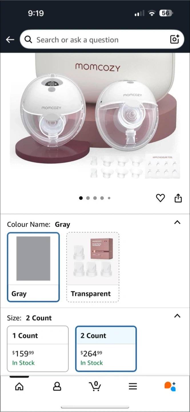 Momcozy M5Wearable Breast Pump - 2 Count - photo 3