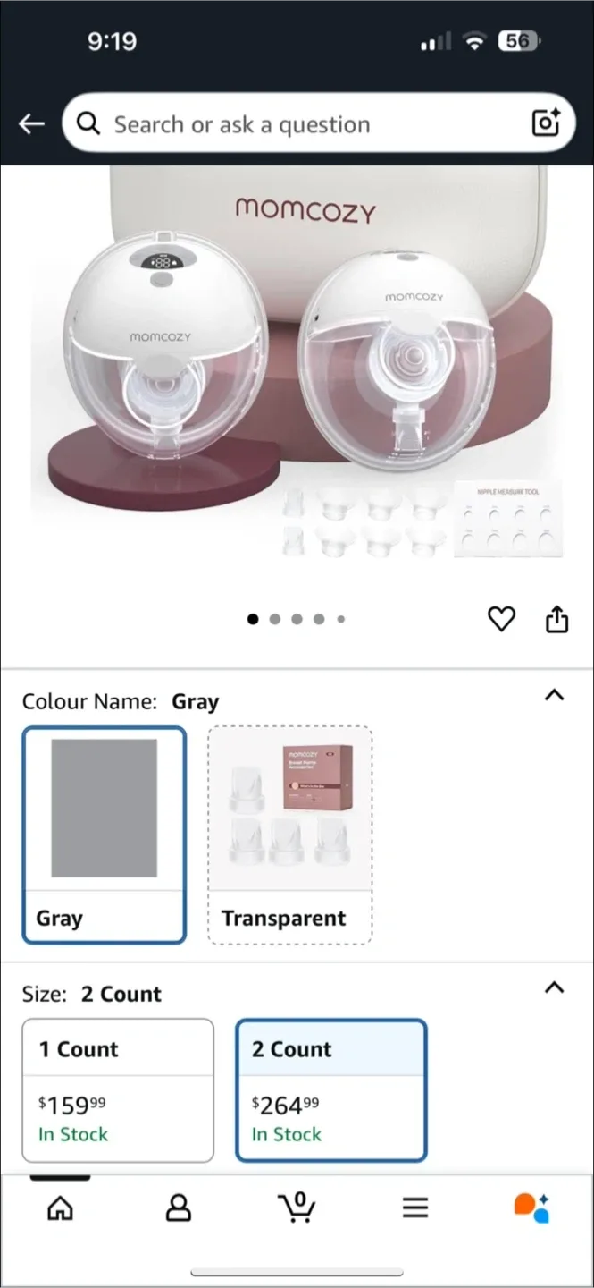 Momcozy M5Wearable Breast Pump - 2 Count image indicator(3)