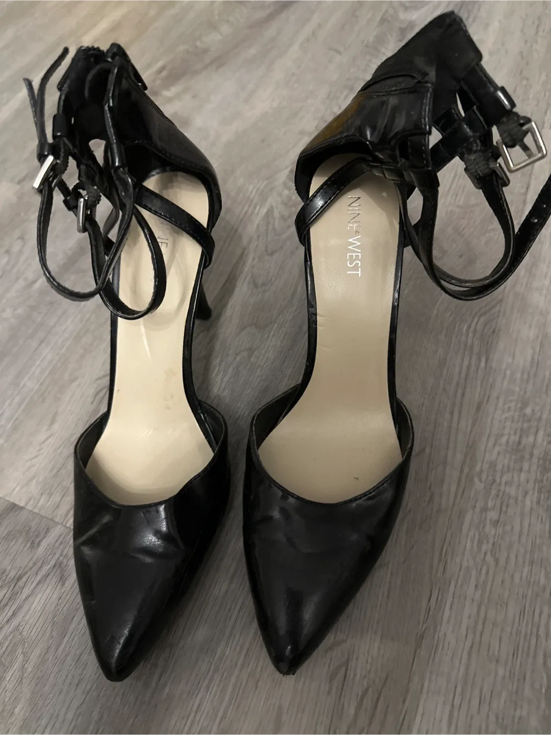 Free Nine West Black Heels, Size 7 thumbnail
