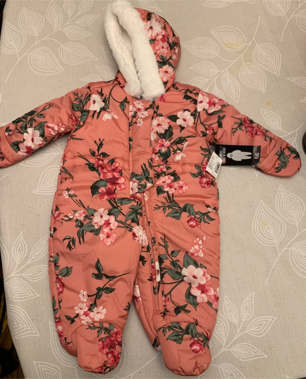 Baby Girl Floral Snowsuit (3-6M) – The Children’s Place ❄️🌸