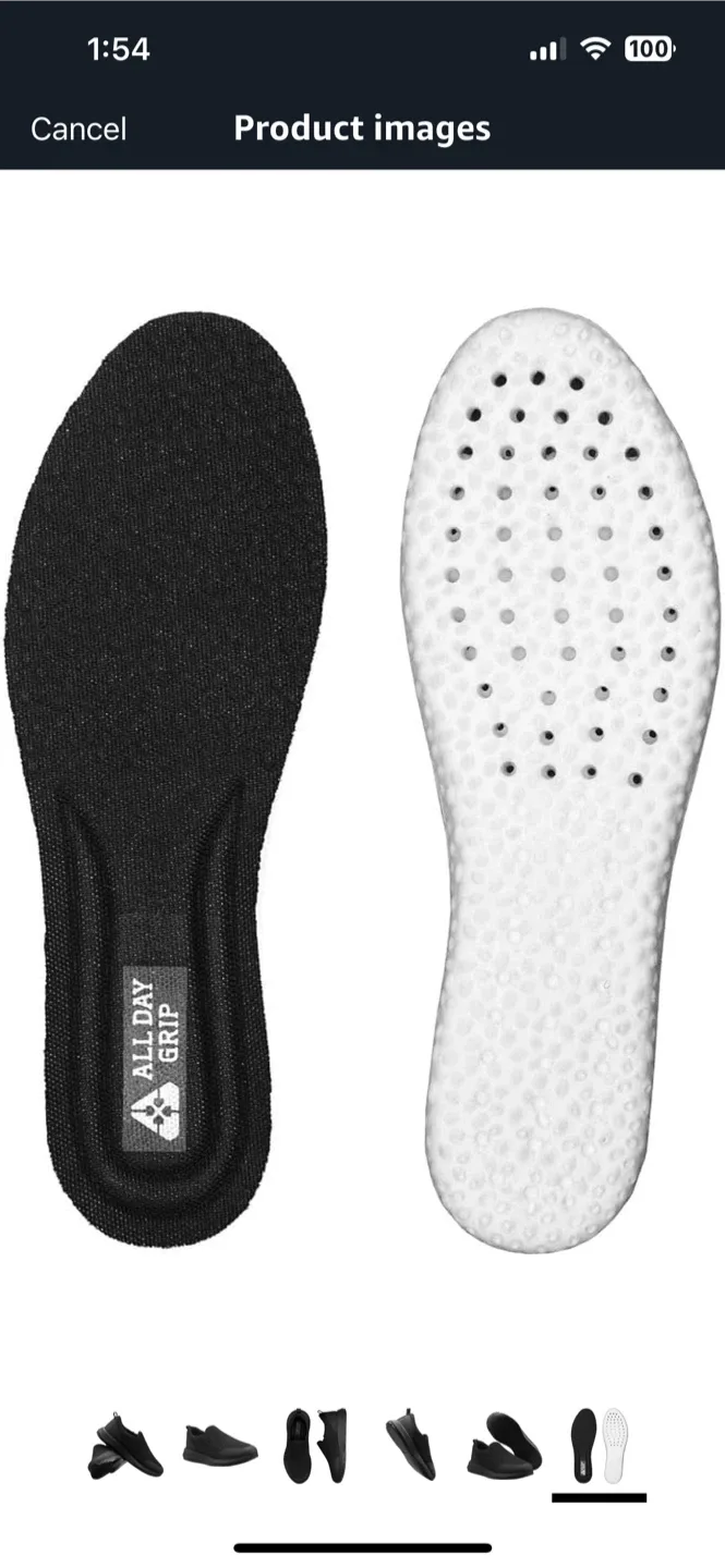 All Day Grip Black Slip Resistant Shoes image indicator(4)