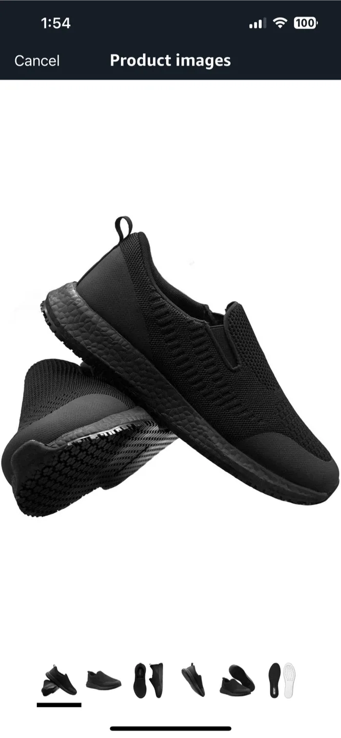 All Day Grip Black Slip Resistant Shoes image indicator(5)