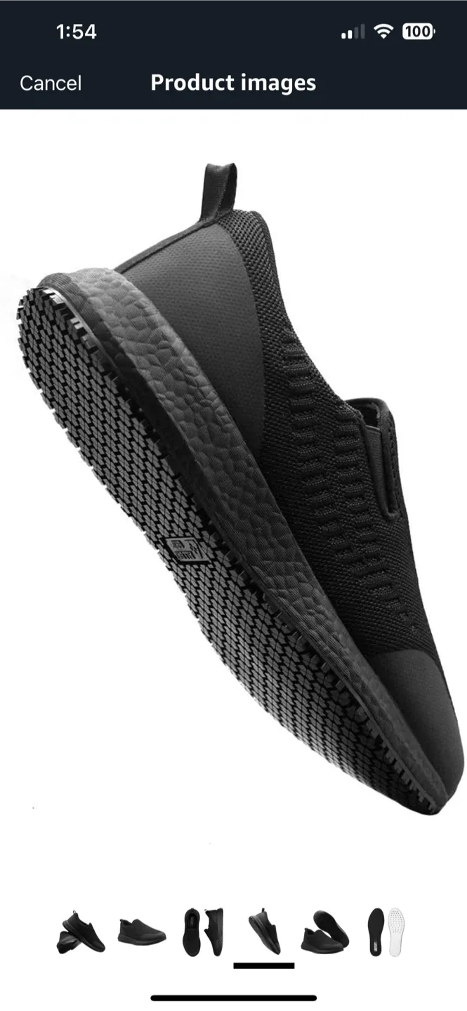 All Day Grip Black Slip Resistant Shoes image indicator(2)