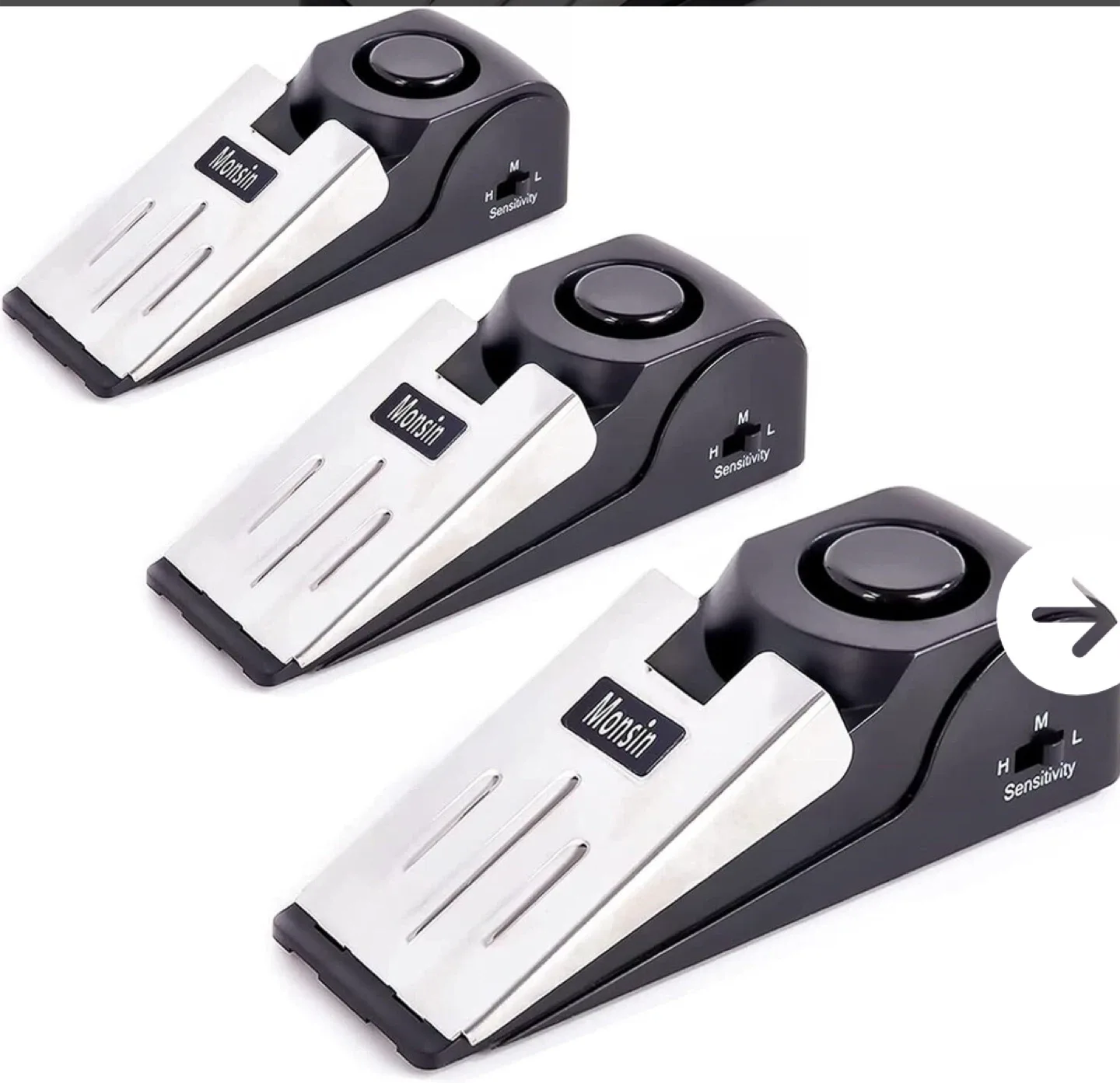 Door Stop Alarm, 120DB, 3-Pack thumbnail
