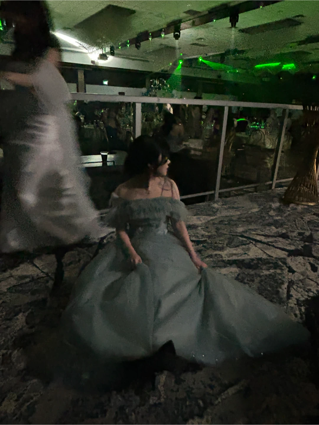 Blue Tulle Off-Shoulder Prom Dress - photo 4