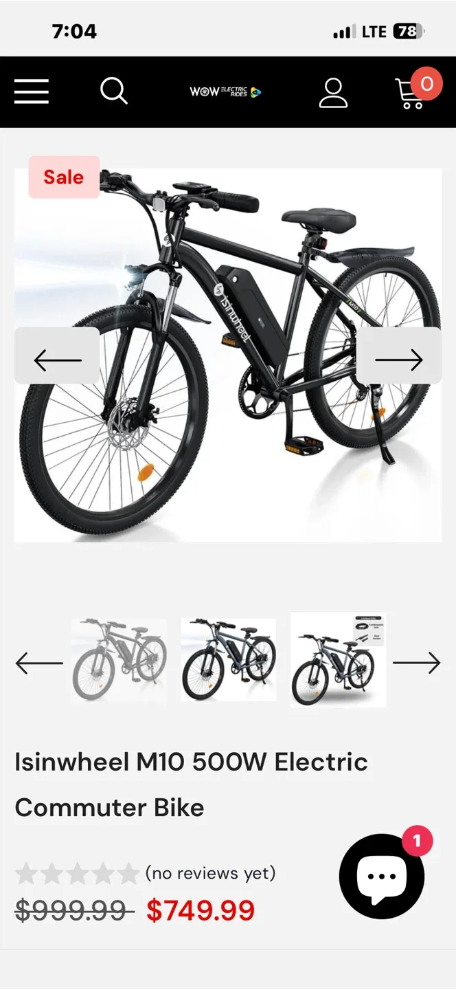 Isinwheel M10 500W Electric Commuter Bike image indicator(8)