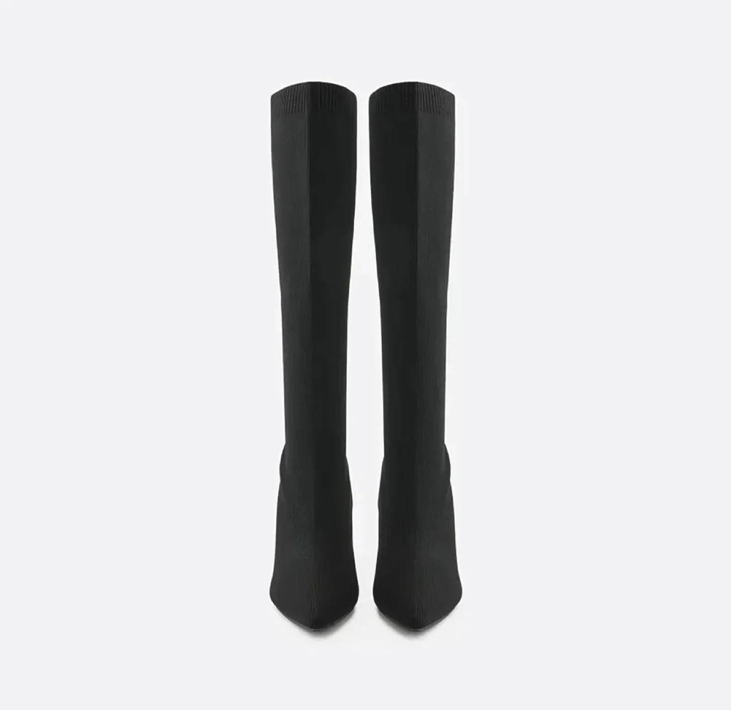 New newbella High knee knit boots size 6-6.5 image indicator(4)