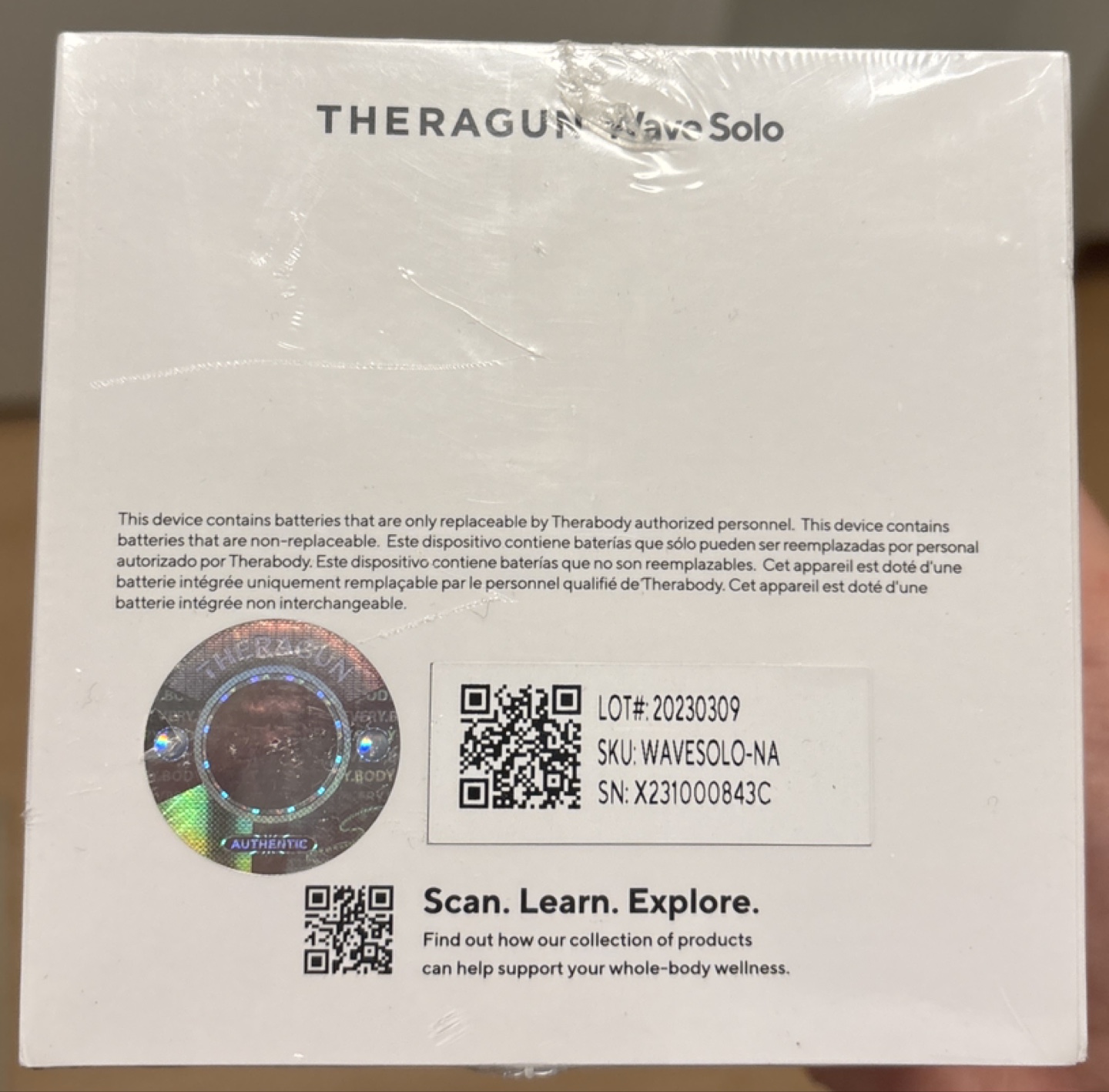 Theragun Wave Solo - New  in Box - photo 3
