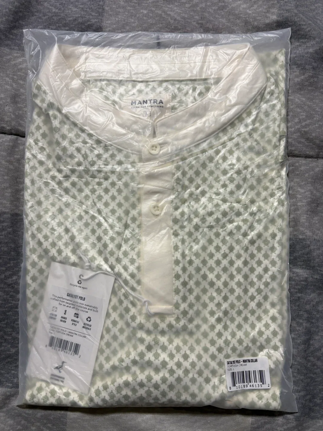 New JAXN GREY Mantra Catalyst Polo Tortuga Cream, Size S thumbnail