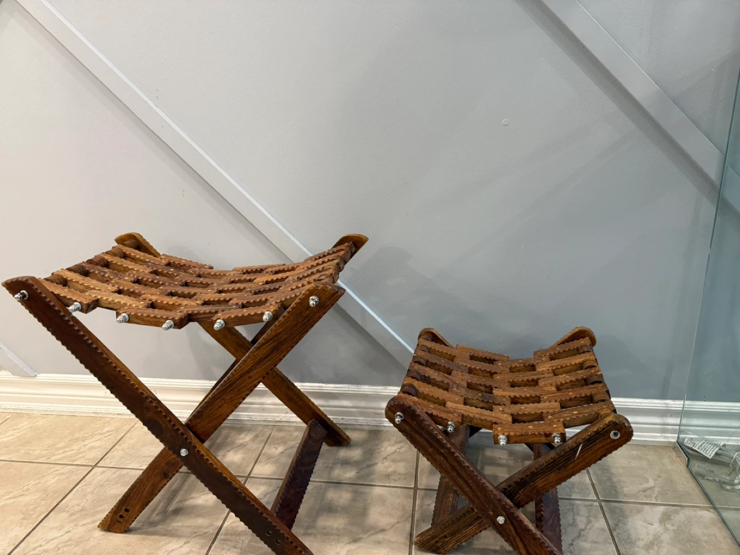 Folding Wooden Stool - photo 4