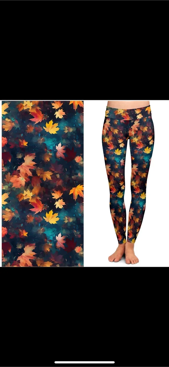 Custom Digital Fall 2025 Print Leggings image indicator(2)