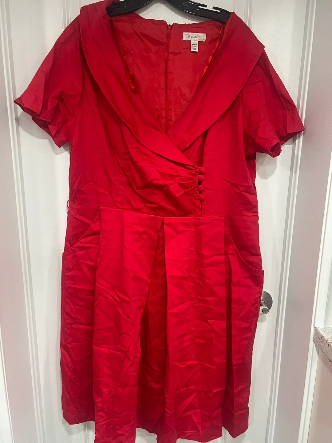 Dressbarn Woman Red Dress - Size 18 thumbnail