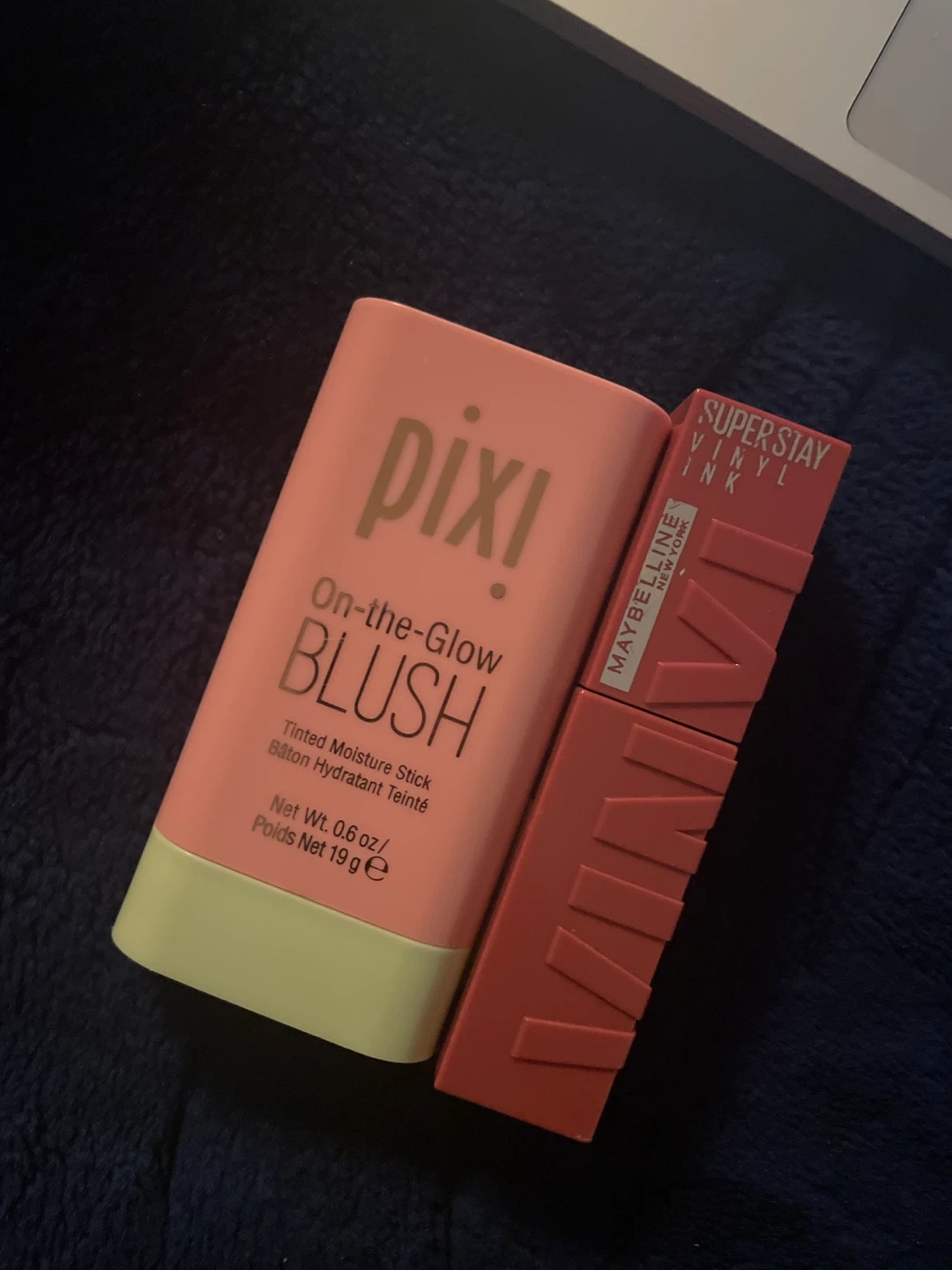 Pixi On-the-Glow Blush & Maybelline Vinyl Ink