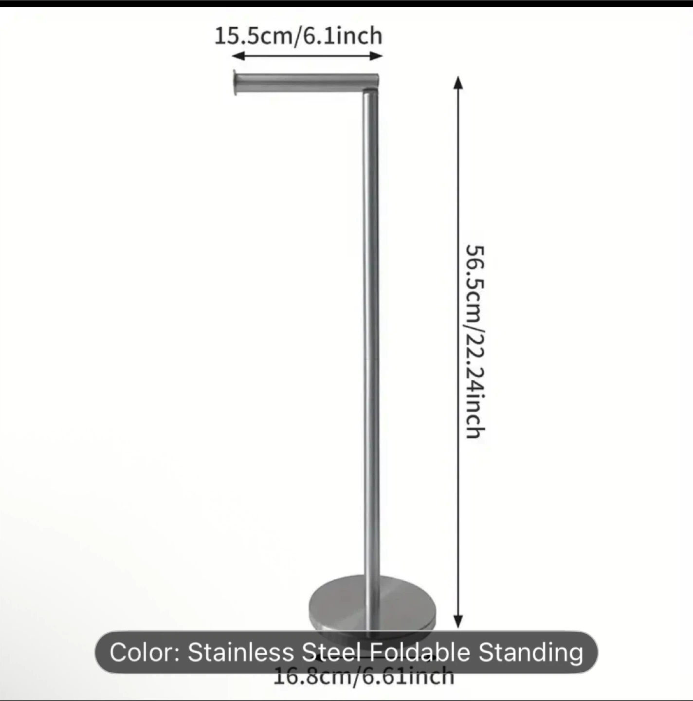 Stainless Steel Toilet Paper Holder Stand - photo 2