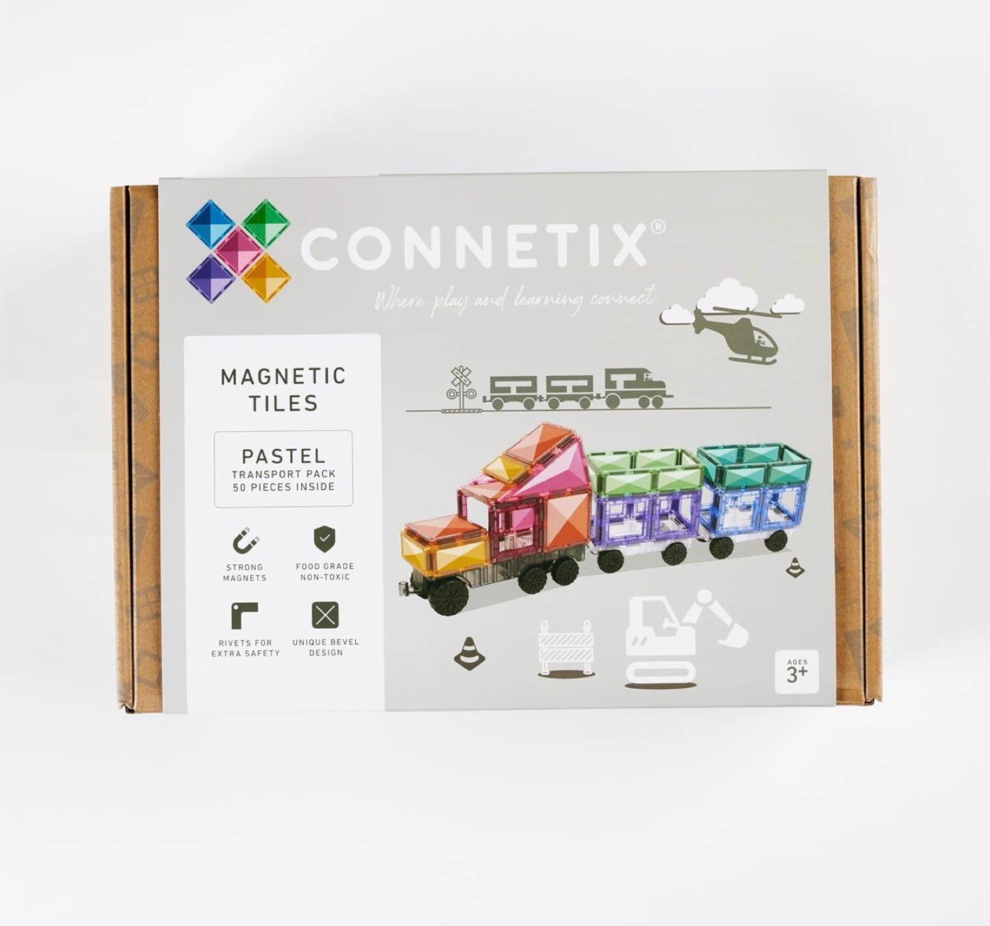 Connetix Pastel Transport Pack - 50 Pieces - photo 3