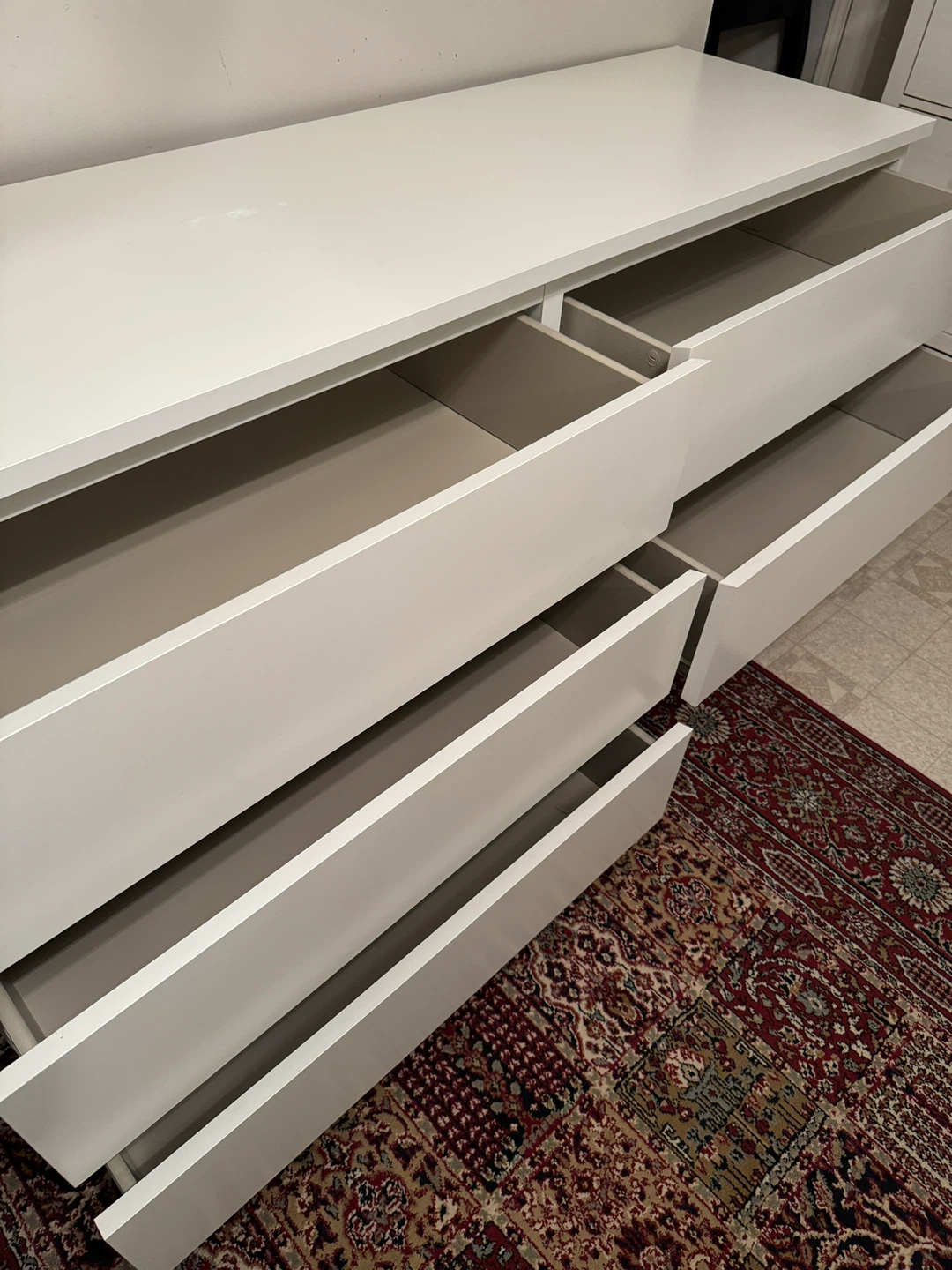 White IKEA MALM 6-Drawer Dresser - photo 3