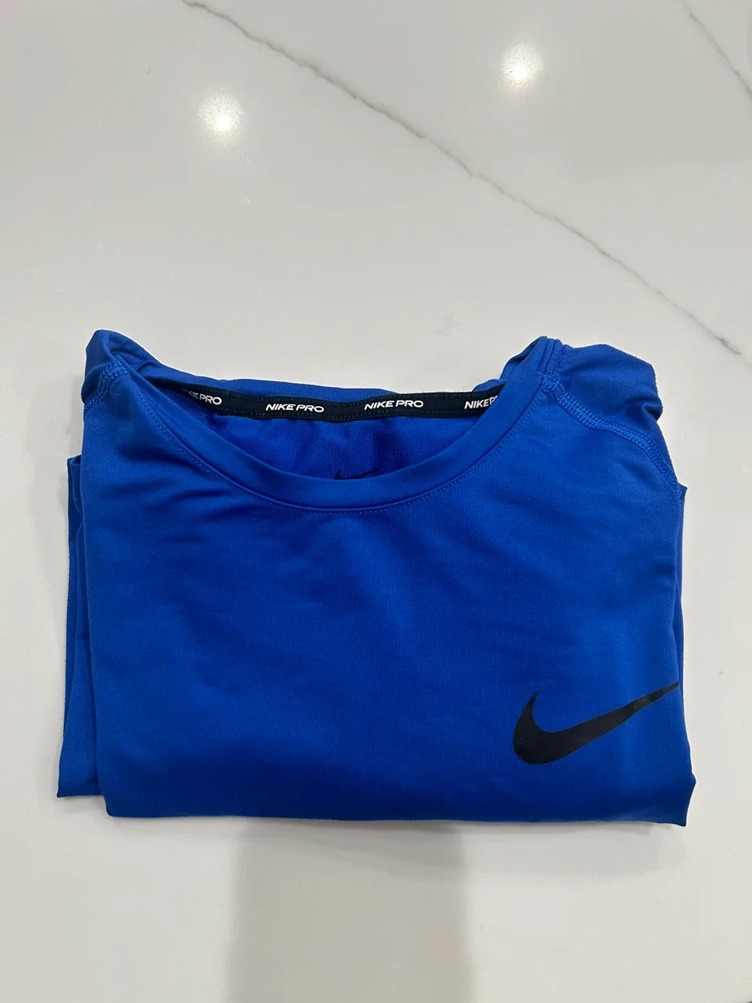 Nike Pro Dri-FIT Blue Shirt - Size M thumbnail