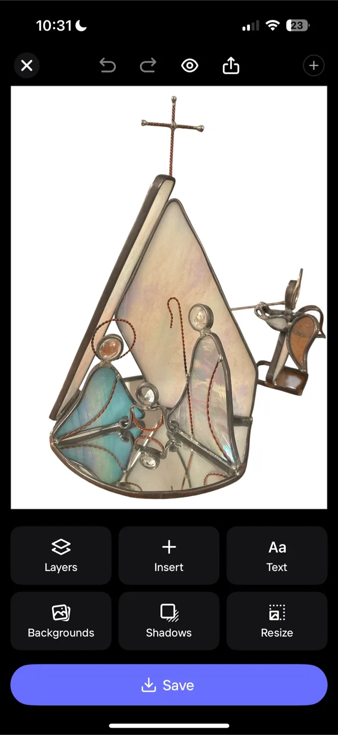 Stained Glass Nativity Scene Ornament Set image indicator(2)