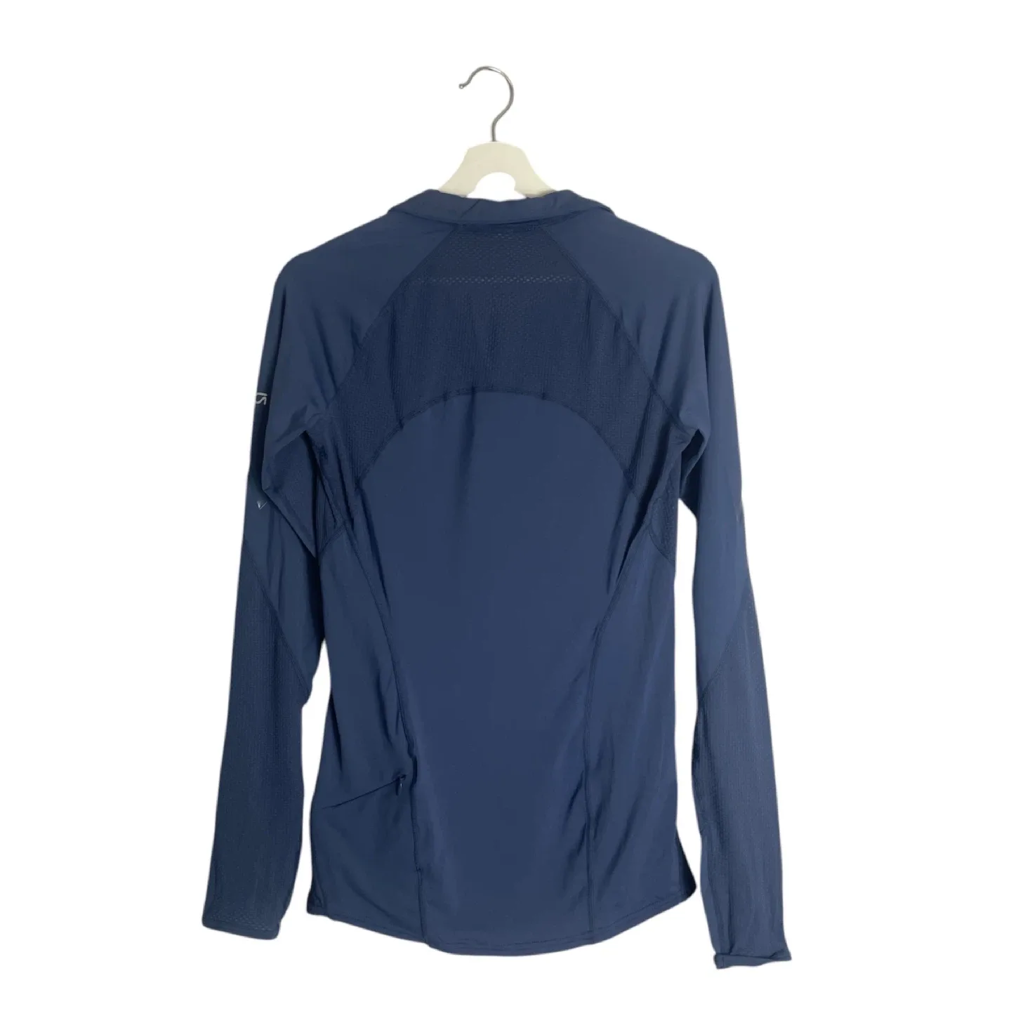 Gap Fit Blue High Shine Quarter Zip Top Size Small image indicator(2)