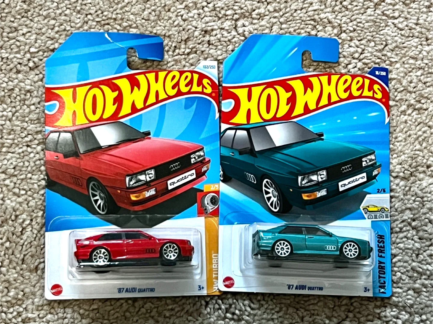 Hot Wheels '87 Audi Quattro - New in Package thumbnail