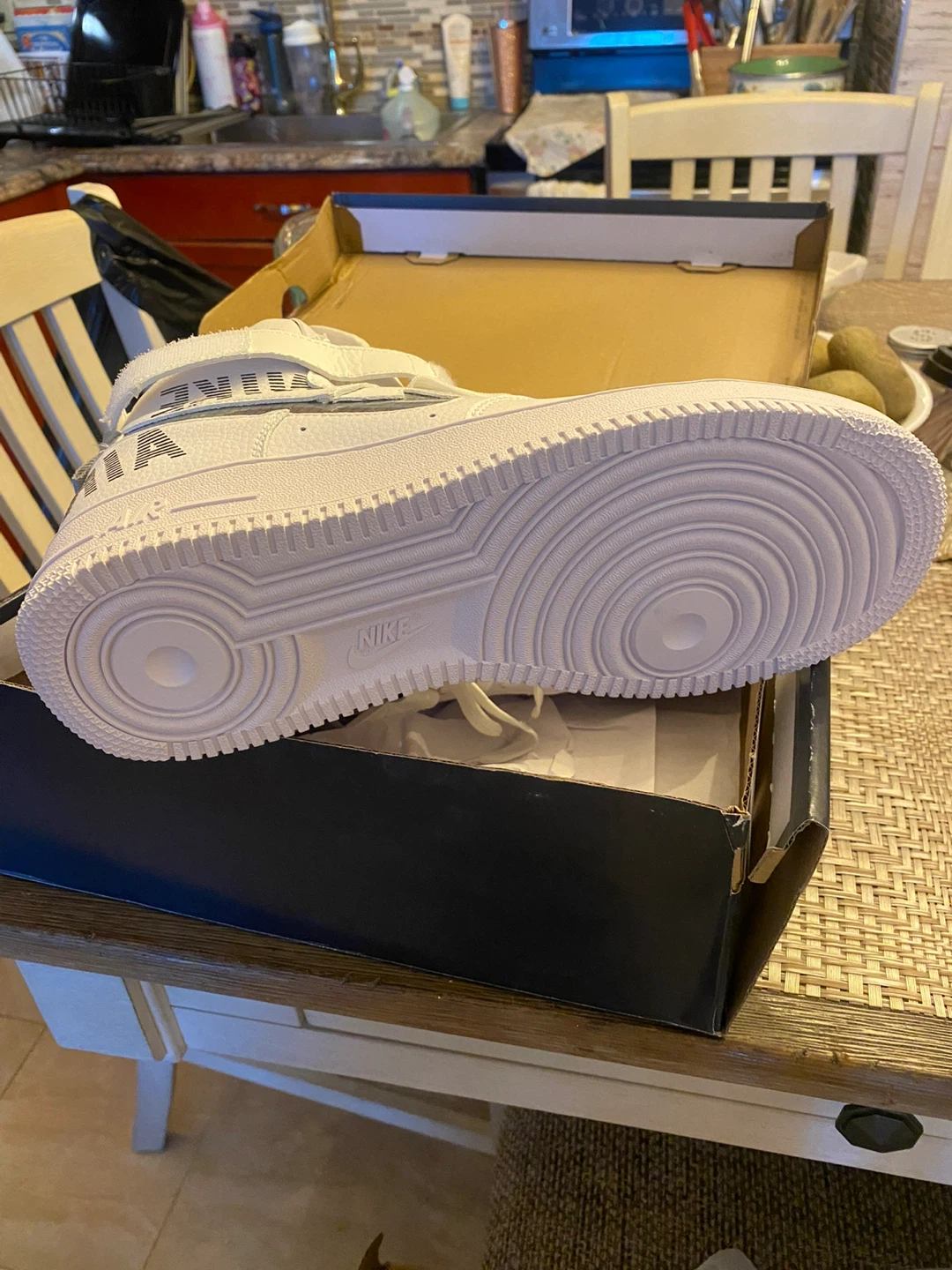 Nike Air Force 1 High '07 White/Grey, Size 10 - photo 2
