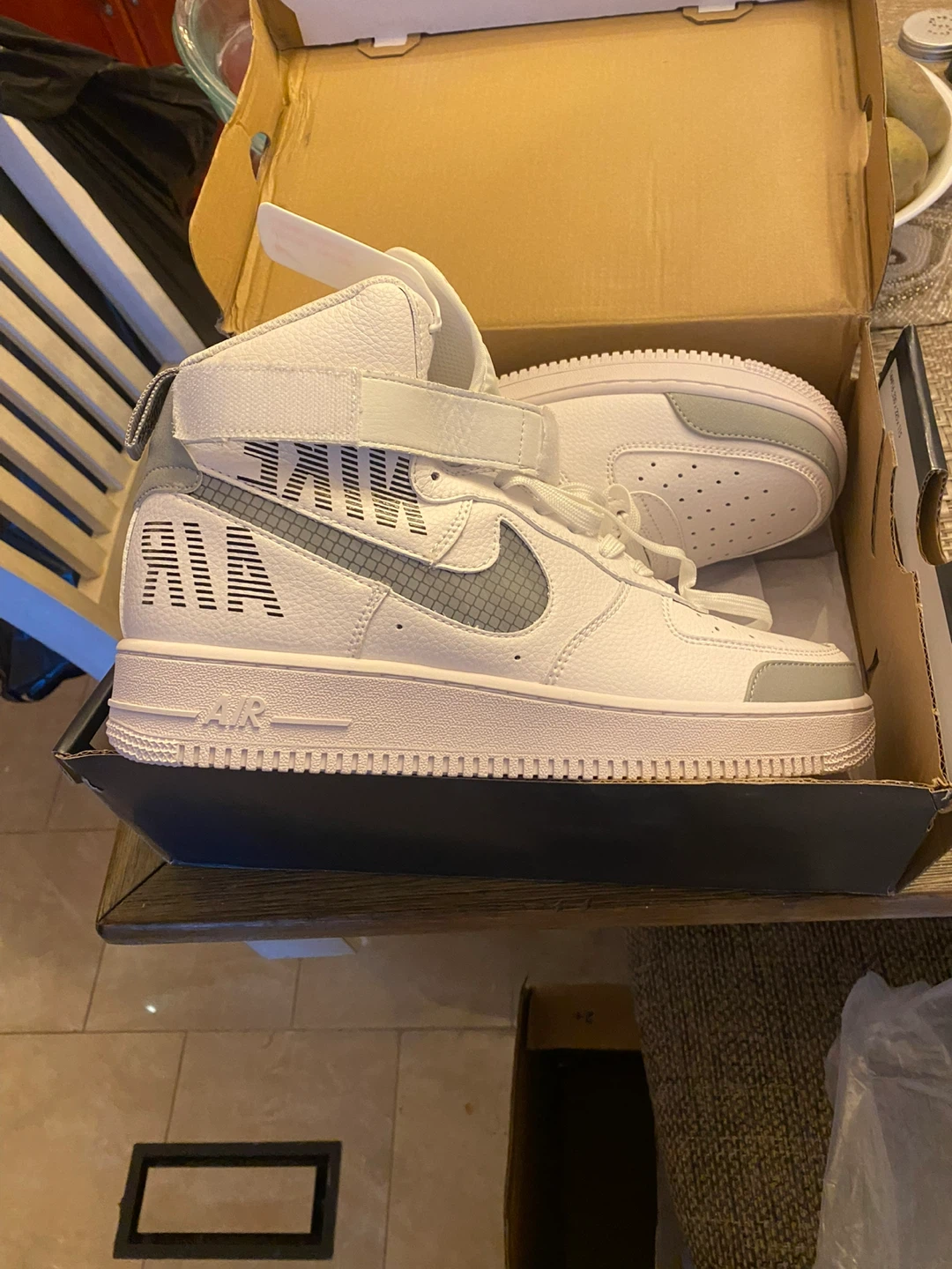 Nike Air Force 1 High '07 White/Grey, Size 10 - photo 3